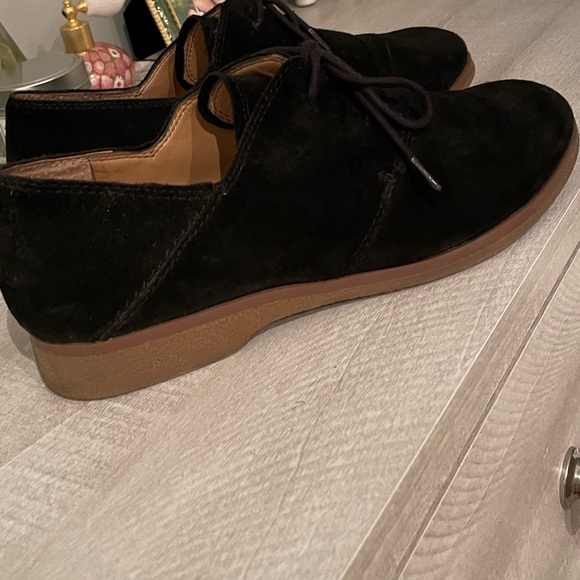 Franco Sarto Black Suede Pecos Oxfords Shoes for Women - size 8 - Picture 2 of 9